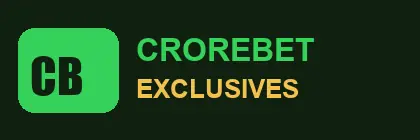 CroreBet Exclusives wordmark in green and gold