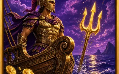 Odysseus Wild Journey hero on a ship at night