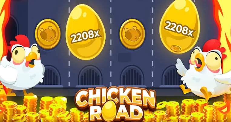 Two cartoon hens beside gold eggs marked with high multipliers
