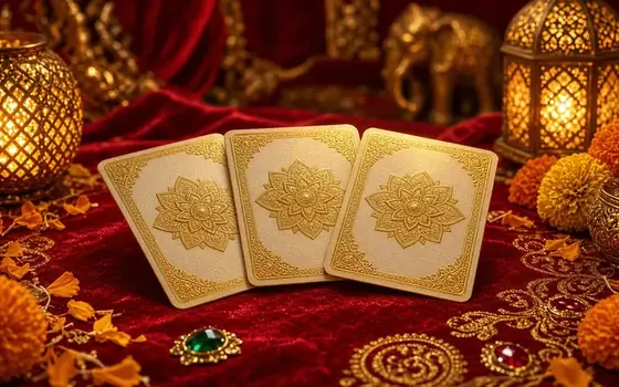 Andar Bahar live cards on a red table