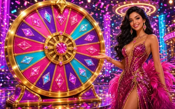 Crazy Time colorful prize wheel