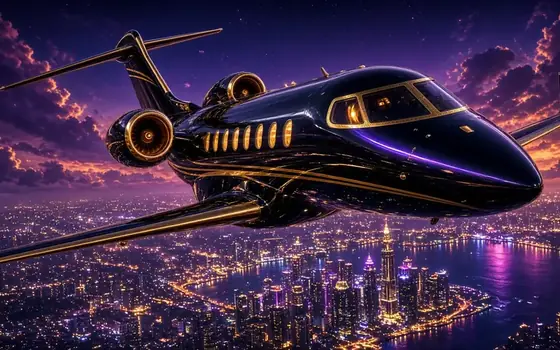 Crore Jet crash plane in gold and black