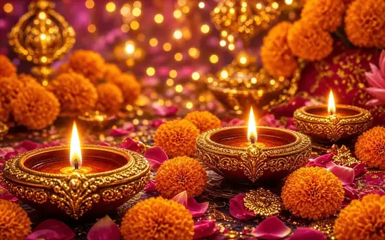 Diwali Lamps slot